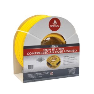 Alemlube Compressed Air Hose Assembly 12mm ID x 30m - SKU Alemlube:HA1230