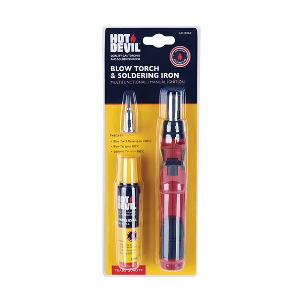 Hot Devil Gas Torch & Soldering Iron - SKU Hot Devil:HD1938-2
