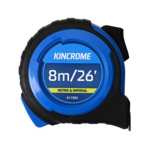 Kincrome 8m/26ft Tape Measure - Metric/Imperial - SKU Kincrome:K11553 Kincrome 8m/26ft Tape Measure - Metric/Imperial - SKU Kincrome:K11553