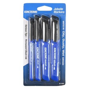 Kincrome Permanent Marker Starter Pack 4 Pack Black - SKU Kincrome:K11800 Kincrome Permanent Marker Starter Pack 4 Pack Black - SKU Kincrome:K11800