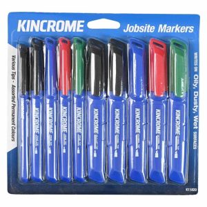 Kincrome Permanent Marker Starter Pack 10 Piece Assorted Colours - SKU Kincrome:K11820 Kincrome Permanent Marker Starter Pack 10 Piece Assorted Colours - SKU Kincrome:K11820