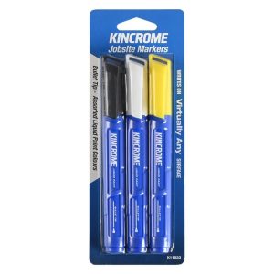 Kincrome Paint Marker Bullet Tip 3 Piece Assorted Colours - SKU Kincrome:K11833 Kincrome Paint Marker Bullet Tip 3 Piece Assorted Colours - SKU Kincrome:K11833