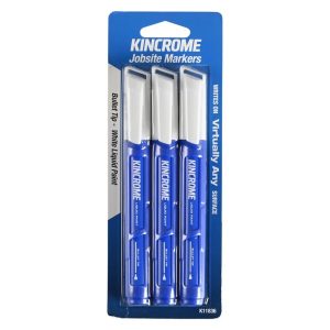 Kincrome Paint Marker Bullet Tip 3 Piece White - SKU Kincrome:K11836 Kincrome Paint Marker Bullet Tip 3 Piece White - SKU Kincrome:K11836