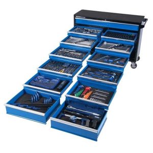 Kincrome Evolution Tool Trolley 557 Piece 13 Drawer Extra Wide 1/4, 3/8 & 1/2" Drive - SKU Kincrome:K1232 Kincrome Evolution Tool Trolley 557 Piece 13 Drawer Extra Wide 1/4, 3/8 & 1/2" Drive - SKU Kincrome:K1232