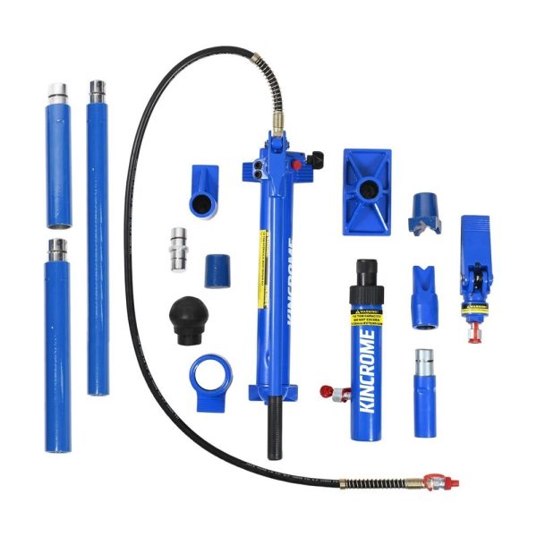 Kincrome Porta power Body Repair Hydraulic Kit (Hand Operated) 15 Piece 10 Tonne - SKU Kincrome:K15147