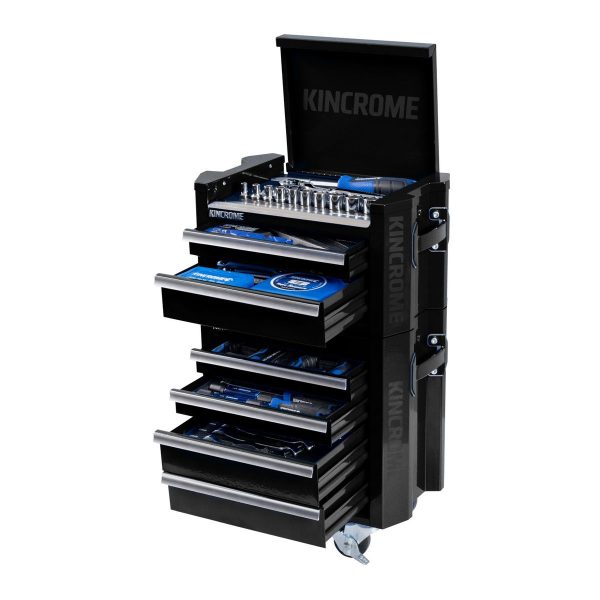 Kincrome Contour Mini Workshop Tool Kit 78 Piece 6 Drawer (10") Black - SKU Kincrome:K1940B