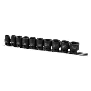Kincrome Impact Socket Rail 10 Piece 3/8" Drive - Metric - SKU Kincrome:K2091 Kincrome Impact Socket Rail 10 Piece 3/8" Drive - Metric - SKU Kincrome:K2091