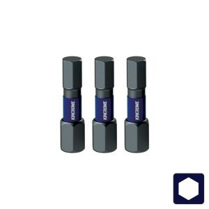 Kincrome Hex 2.5mm Impact Bit 25mm 3 Piece - SKU Kincrome:K21310