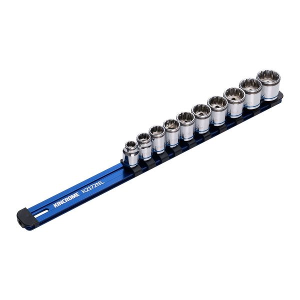 Kincrome 10 Piece 3/8" Drive Nut LOK Socket Rail Set K2712NL - SKU Kincrome:K2172NL Kincrome 10 Piece 3/8" Drive Nut LOK Socket Rail Set K2712NL - SKU Kincrome:K2172NL