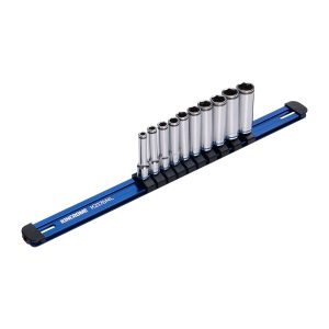 Kincrome 10 Piece 1/4" Drive Nut LOK Deep Socket Rail Set - SKU Kincrome:K2176NL Kincrome 10 Piece 1/4" Drive Nut LOK Deep Socket Rail Set - SKU Kincrome:K2176NL