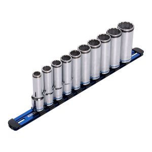 Kincrome 10 Piece 1/2" Drive Nut LOK Deep Socket Rail Set - SKU Kincrome:K2181NL Kincrome 10 Piece 1/2" Drive Nut LOK Deep Socket Rail Set - SKU Kincrome:K2181NL