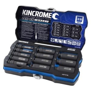 Kincrome Lok-On™ Deep Impact Socket Set 12 Piece 3/8" Drive - Metric - SKU Kincrome:K27078 Kincrome Lok-On™ Deep Impact Socket Set 12 Piece 3/8" Drive - Metric - SKU Kincrome:K27078