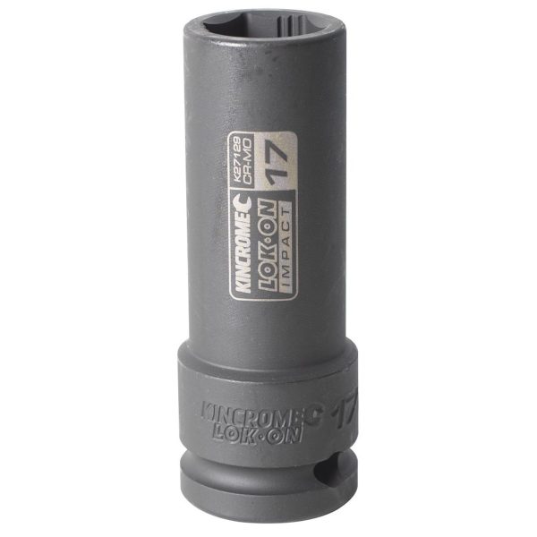 Kincrome LOK-ON Deep Impact Socket 17mm 1/2" Drive - SKU Kincrome:K27129