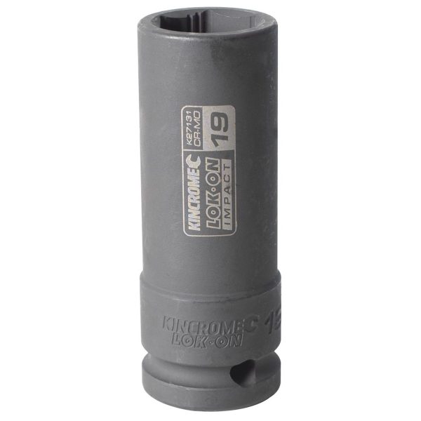 Kincrome LOK-ON Deep Impact Socket 18mm 1/2" Drive - SKU Kincrome:K27131