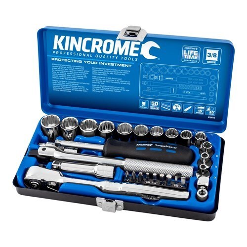 Kincrome Socket Set 29 Piece 3/8" Drive - Metric - SKU Kincrome:K28010