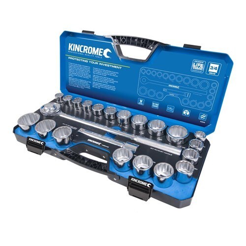 Kincrome Socket Set 22 Piece 3/4" Drive - Metric & Imperial - SKU Kincrome:K28046 Kincrome Socket Set 22 Piece 3/4" Drive - Metric & Imperial - SKU Kincrome:K28046