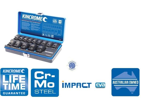 Kincrome Impact Socket Set 14 Piece 1/2" Drive - Imperial - SKU Kincrome:K28202