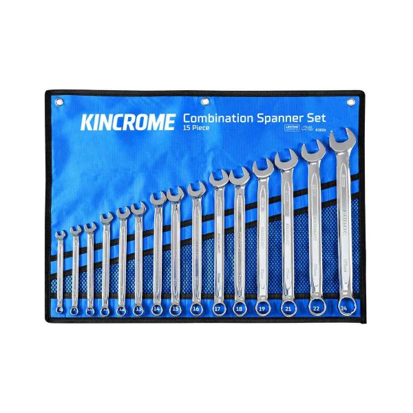 Kincrome Combination Spanner Set 15 Piece - Metric - SKU Kincrome:K3026