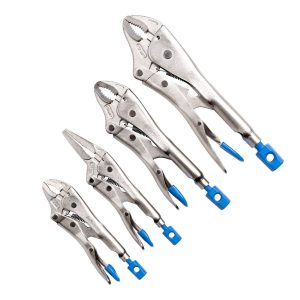 Kincrome 4Pce Long Nose & Curved Jaw Locking Plier Set - SKU Kincrome:K40080 Kincrome 4Pce Long Nose & Curved Jaw Locking Plier Set - SKU Kincrome:K40080