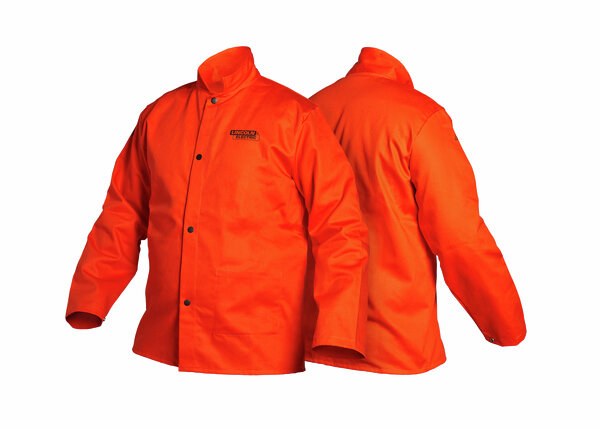 Lincoln Fire Resistant Safety Welding Orange Jacket - SKU Lincoln:K4688