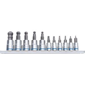 Kincrome Ball-End Hex Socket Set Short Series 11 Piece 1/4 & 3/8 Drive - Metric - SKU Kincrome:K5423