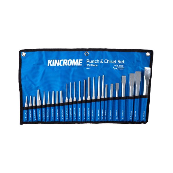 Kincrome Punch & Chisel Set 25 Piece - SKU Kincrome:K9512 Kincrome Punch & Chisel Set 25 Piece - SKU Kincrome:K9512