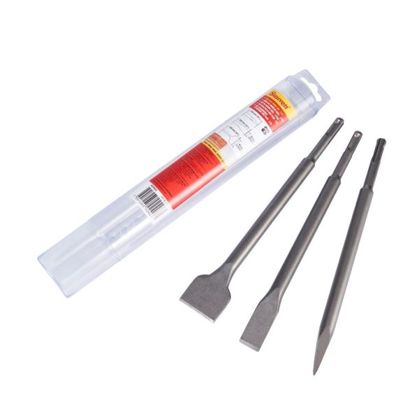 Starrett 5-Piece SDS Drill Bit Set for Stainless Steel, Wood, 10mm Max, 5mm Min, HSS Bits - SKU Starrett:KCPK03