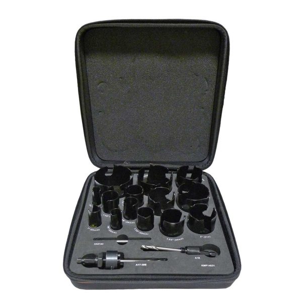Starrett 14 Piece Multi-Purpose Carbide Tipped Hole Saw Kit TCT 11880 - SKU Starrett:KMP14031
