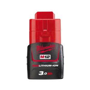 M12 3.0Ah Compact Battery - Carton Packaging - SKU Milwaukee:M12B3