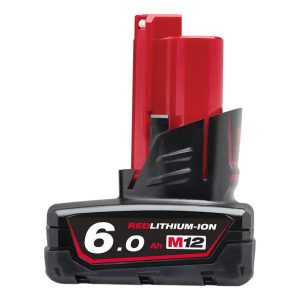 M12 6.0Ah Battery - Carton Packaging - SKU Milwaukee:M12B6