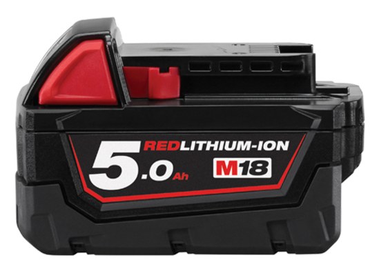 M18 REDLITHIUM 5.0Ah Extended Capacity Battery (Carton) - SKU Milwaukee:M18B5