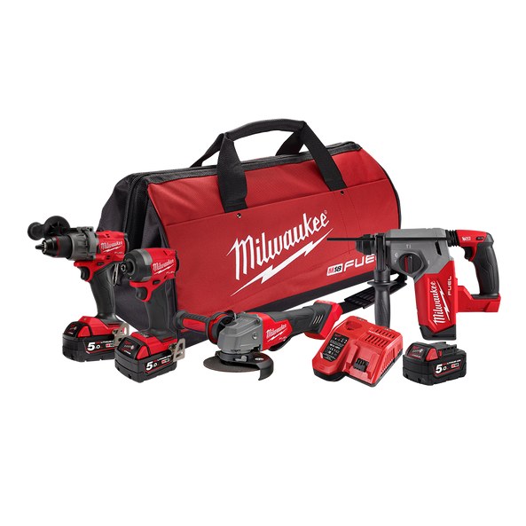 Milwaukee M18 Fuel 4 Piece Power Pack 4A3 - SKU Milwaukee:M18FPP4A3503B Milwaukee M18 Fuel 4 Piece Power Pack 4A3 - SKU Milwaukee:M18FPP4A3503B