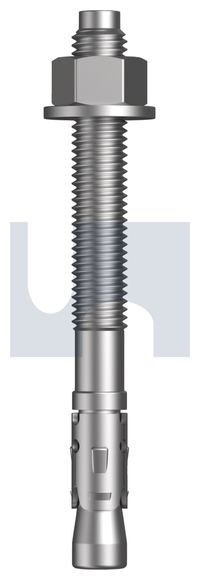Hobson Engineering M12 X 80mm Mechanical Galvanised Finish Clawbolt (Wedge Anchor) Class 5.8 Metric Hobson MAW58GCM120080 Pack of 20 - SKU Hobson Engineering:MAW58GCM120080