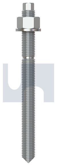 Hobson Engineering M20X260mm 316 Stainless Finish Stud Chemical Anchor Kit (External Hex) Chisel Point Metric Hobson MCA16PCM200260H Pack of 10 - SKU Hobson Engineering:MCA16PCM200260H