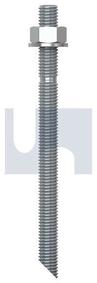 Hobson Engineering M12X160mm 316 Stainless Finish Stud Chemical Anchor Kit (Flat Top) Angle Point Metric Hobson MCS16PCM120160 Pack of 10 - SKU Hobson Engineering:MCS16PCM120160