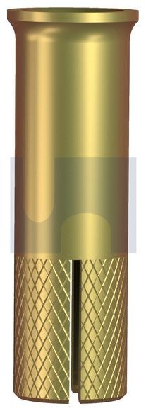 Hobson Engineering Zinc Yellow Passivate Finish Drop-In-Anchor With Lip Knurled Body Metric Hobson - SKU Hobson Engineering:MDLMSYCM_