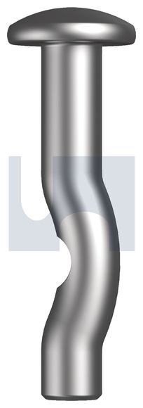 Hobson Engineering 6.5 X100mm Mechanical Galvanised Finish H-IT Mushroom Anchor Metric Hobson MHAHTMMM065100 Pack of 100 - SKU Hobson Engineering:MHAHTMMM065100