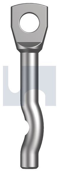 Hobson Engineering 6.5 Zinc Plated (RoHS Compliant) Finish H-IT Tie Wire Anchor Metric Hobson MHAHTZTM065 Pack of 100 - SKU Hobson Engineering:MHAHTZTM065
