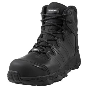 Mack Safety Boots Octane Zip-Up Aus/UK Size 10 Black - SKU Mack:MKOCTANEZBBF0100