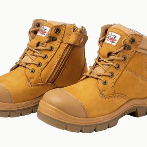 Cougar Safety Side Zip Boot With Scuff Cap 6" Wheat Composite Capped Toe Size 9 - SKU Cougar Safety:Miami-9
