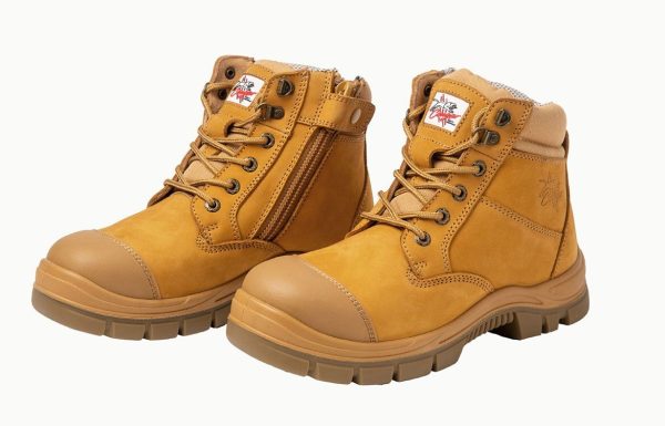Cougar Safety Side Zip Boot With Scuff Cap 6" Wheat Composite Capped Toe Size 9 - SKU Cougar Safety:Miami-9 Cougar Safety Side Zip Boot With Scuff Cap 6" Wheat Composite Capped Toe Size 9 - SKU Cougar Safety:Miami-9