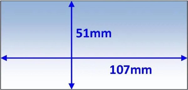 Weldclass Inner Cover Lens 107 x 51mm P7-CL10751-5 Pkt of 5 - SKU Weldclass:P7-CL10751-5