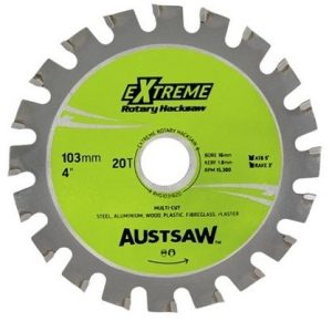 Sheffield Blades Rotary Hacksaw Blade 103mm 4" 16mm Bore 20 Teeth - SKU Sheffield Blades:RHS1031620 Sheffield Blades Rotary Hacksaw Blade 103mm 4" 16mm Bore 20 Teeth - SKU Sheffield Blades:RHS1031620