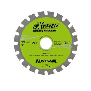 Austsaw Blade 125mm 5" 22.2mm Bore 20 Teeth - SKU Austsaw:RHS12522220 Austsaw Blade 125mm 5" 22.2mm Bore 20 Teeth - SKU Austsaw:RHS12522220