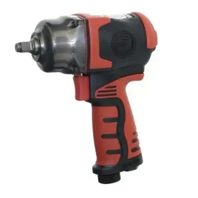 Impact Wrench Pistol Grip Twin Hammer 3/8 sq dr 0-280Nm 0-207ft-lb composite cover 148mm lg 1.03kg - SKU Industrial Air Tools:SI-1605