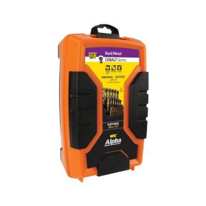 Alpha Cobalt Imperial Tuffbox Drill Set 29 Piece 1/16-1/2 in - SKU Alpha:SI29CO Alpha Cobalt Imperial Tuffbox Drill Set 29 Piece 1/16-1/2 in - SKU Alpha:SI29CO