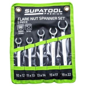 Supatool Flare Nut Spanner Set 5 Piece - SKU Supatool:STP3005 Supatool Flare Nut Spanner Set 5 Piece - SKU Supatool:STP3005