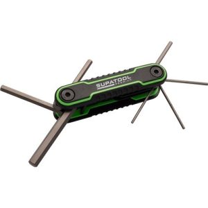 Supatool Folding Hex Key Set 9 Piece Imperial - SKU Supatool:STP5101