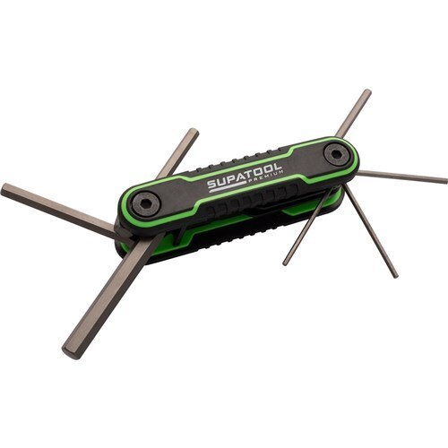 Supatool Folding Hex Key Set 9 Piece Imperial - SKU Supatool:STP5101 Supatool Folding Hex Key Set 9 Piece Imperial - SKU Supatool:STP5101