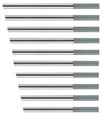 2.4mm 2% Ceriated Tig Tungsten Electrode Pack 10 - SKU T24C